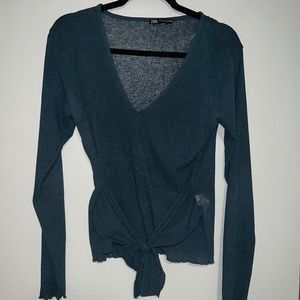 Zara blouse with tie